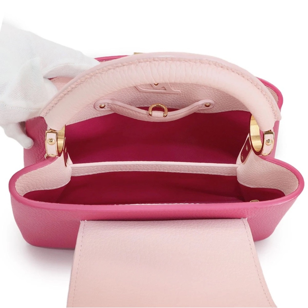 LOUIS VUITTON Capucines BB 2way Hand Shoulder Bag Taurillon Pink 90302134 - Picture 6 of 11